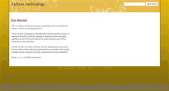 Desktop Screenshot of fathomtechgroup.com